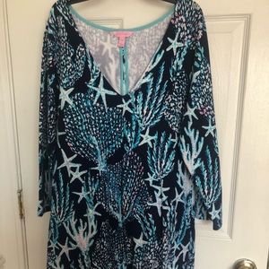 Lilly Pulitzer Good Reef Dress EUC XL